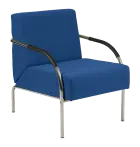 SPA 1 chrom,  látka BONDAI BN18 (6071) - látka modrá